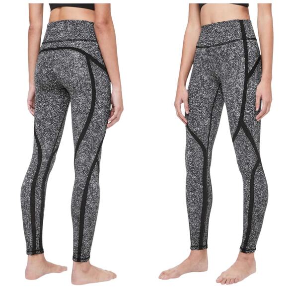 NEW Lululemon Sleek and Strong Tight *28" Diffuse Starlight Black / Black Size 6 - Picture 1 of 10